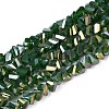 Electroplate Opaque Glass Beads Strands GLAA-N022-4mm-17-1