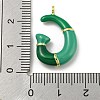 Brass Enamel Pendants KK-E093-03G-G-3