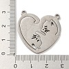 Non-Tarnish 304 Stainless Steel Split Pendants LS-STAS-H184-01P-3