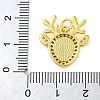 Christmas Series Brass Micro Pave Cubic Zirconia Pendants KK-S401-03G-D-3