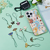 10Pcs Alloy Enamel Mobile Straps HJEW-DC00068-5
