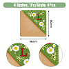 4Pcs 4 Style Felt Embroidery Bookmarks FIND-HY0003-46L-2