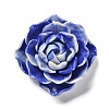 Synthetic Shell Dyed Carved Flower Connector Charms SHEL-D081-01F-1