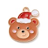 Alloy Enamel Pendants X-ENAM-B030-02G-15-1