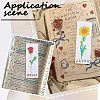 DIY Flower Pattern Embroidery Bookmark Kits DIY-SC0028-91-4