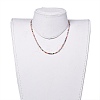 Faceted Glass Beaded Necklaces X-NJEW-JN02553-04-5