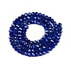 Transparent Electroplate Glass Beads Strands EGLA-Q131-01A-3