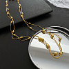 304 Stainless Steel Satellite Chain Necklaces LS-BJEW-K257-06G-2