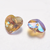 Faceted Glass Rhinestone Charms RGLA-F054-8x8-223PS-2