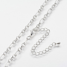 Iron Figaro Chain Necklace Making MAK-J004-36S