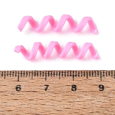 Handmade Polymer Clay Spiral Beads FIND-Q122-01D-1