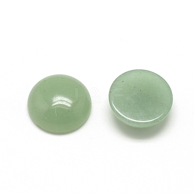 Natural Green Aventurine Cabochons G-R416-14mm-43-1