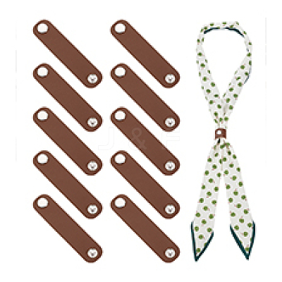 PU Leather Scarf Clips FIND-WH0199-340-1