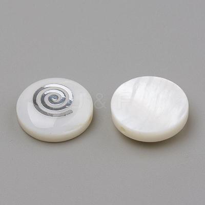 Natural Freshwater Shell Beads SHEL-Q011-004P-1