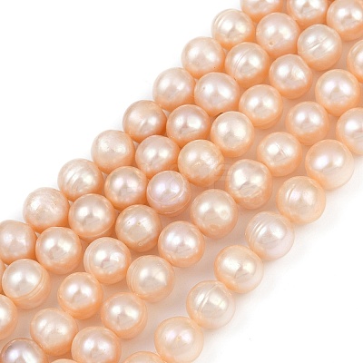 Natural Cultured Freshwater Pearl Beads Strands PEAR-I007-07Z-07B-1