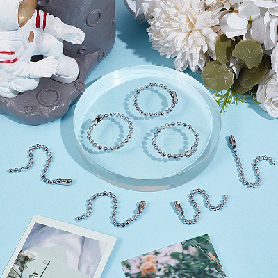 30Pcs 304 Stainless Steel Ball Chains STAS-BBC0006-70-1