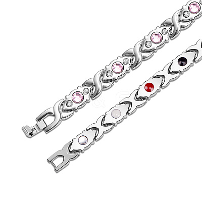 Stainless Steel Panther Chain Watch Band Bracelets JB666A-1