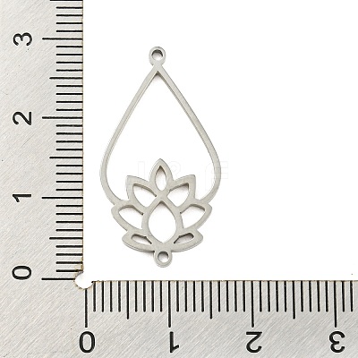 Tarnish Resistant 304 Stainless Steel Connector Charms STAS-Q255-01P-1