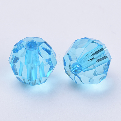 Transparent Acrylic Beads TACR-Q257-10mm-V40-1