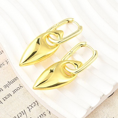 Horse Eye Brass Hoop Earrings for Women EJEW-U057-06D-01G-1