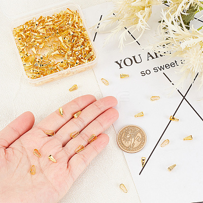400Pcs Brass Snap on Bails KK-DC0002-06-1