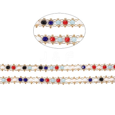 Handmade Glass Beaded Chains CHC-S012-029B-1