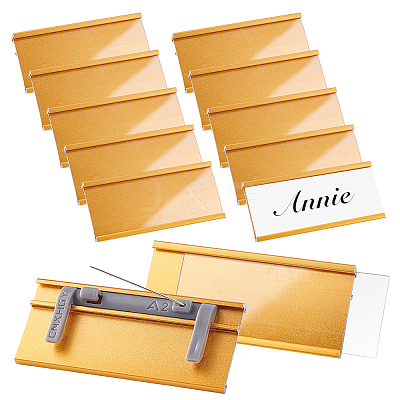 Aluminium Alloy Name Plate Holder FIND-WH0176-26G-1