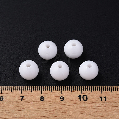 Opaque Acrylic Beads MACR-S370-C10mm-01-1