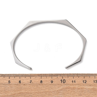 304 Stainless Steel Cuff Bangles BJEW-P373-01P-1