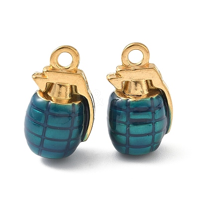 304 Stainless Steel Enamel Pendants STAS-I346-14G-02-1