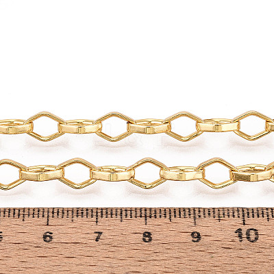 Brass Rhombus Link Chains CHC-T018-44G-1