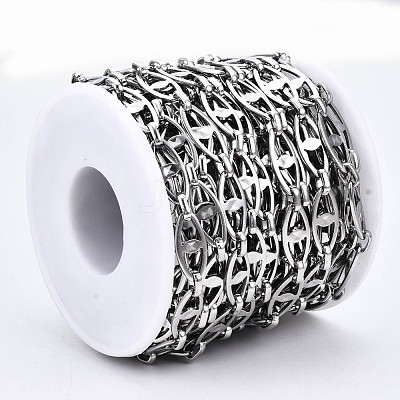 Tarnish Resistant 304 Stainless Steel Mariner Link Chains CHS-T003-09P-NF-1