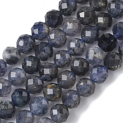 Natural Iolite/Cordierite/Dichroite Beads Strands G-L651-C03-6mm-1