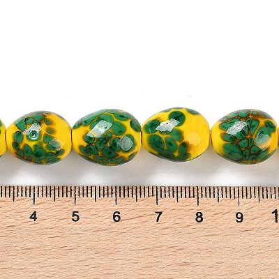 Handmade Lampwork Beads Strands LAMP-Q036-08B-1