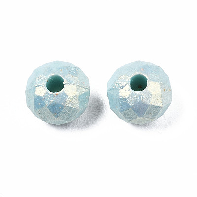 Spray Painted Acrylic Beads MACR-S280-03B-1