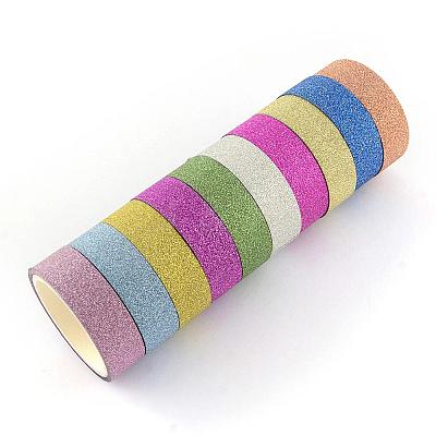 Glitter Powder DIY Scrapbook Decorative Paper Tapes DIY-S028-03-1