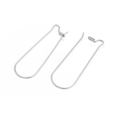 Tarnish Resistant 304 Stainless Steel Hoop Earring Finding X-STAS-E464-05P-1
