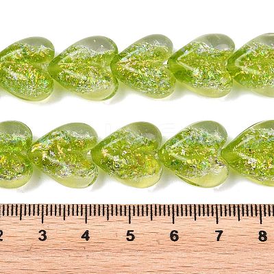 Handmade Foil Glass Beads DICH-C001-01E-1