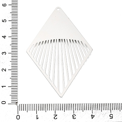 304 Stainless Steel Big Pendants STAS-G396-18P-1