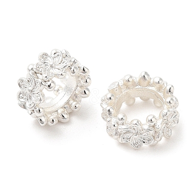 Eco-Friendly Rack Plating Brass Beads KK-A186-08B-S-1