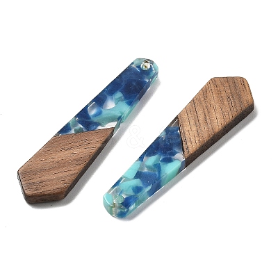 Resin and Walnut Pendants FIND-R051-06B-1