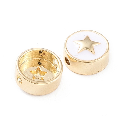 Brass Enamel Beads LS-KK-F814-03G-1