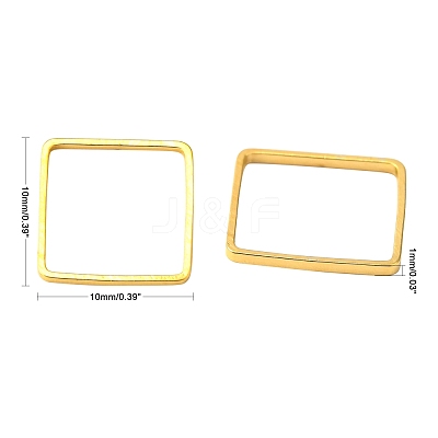 Square Brass Linking Rings X-EC03010mm-G-1