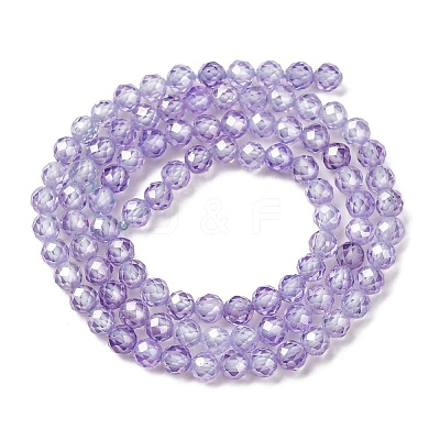 Cubic Zirconia Beads Strands G-G792-47-09C-1