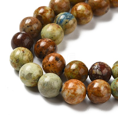 Natural Yellow Chrysocolla Beads Strands G-H298-A07-03-1