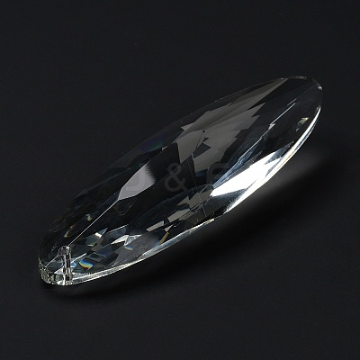 Transparent Glass Pendants GLAA-R223-04C-1