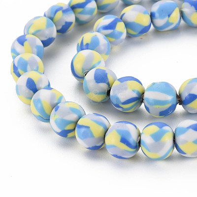 Handmade Polymer Clay Beads Strands CLAY-N008-054-08-1