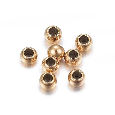 Ion Plating(IP) 304 Stainless Steel Beads LS-STAS-H467-07G-1