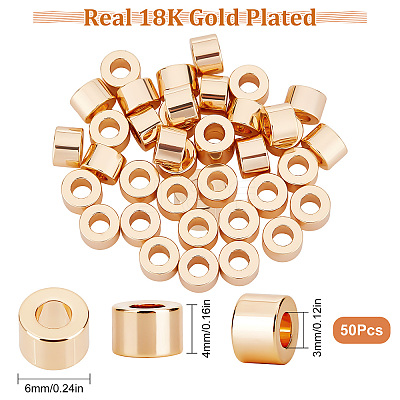 Long-Lasting Plated Brass Beads KK-BBC0002-69-1