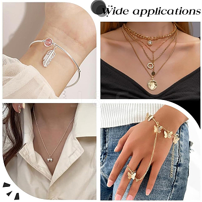 160Pcs 2 Colors Brass Split Rings KK-BBC0023-08B-1
